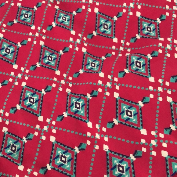 Everly shift dress -pink and teal diamond pattern - Size Small - Picture 8 of 8